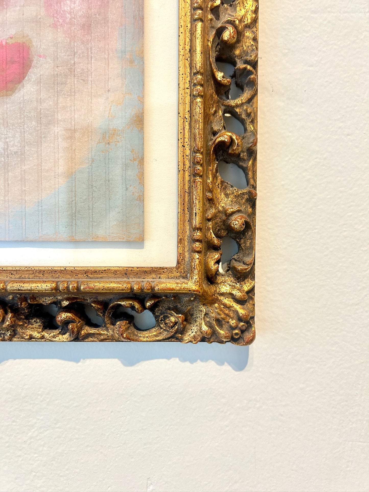 Woman's Face Framed Painting by Sybil Gibson