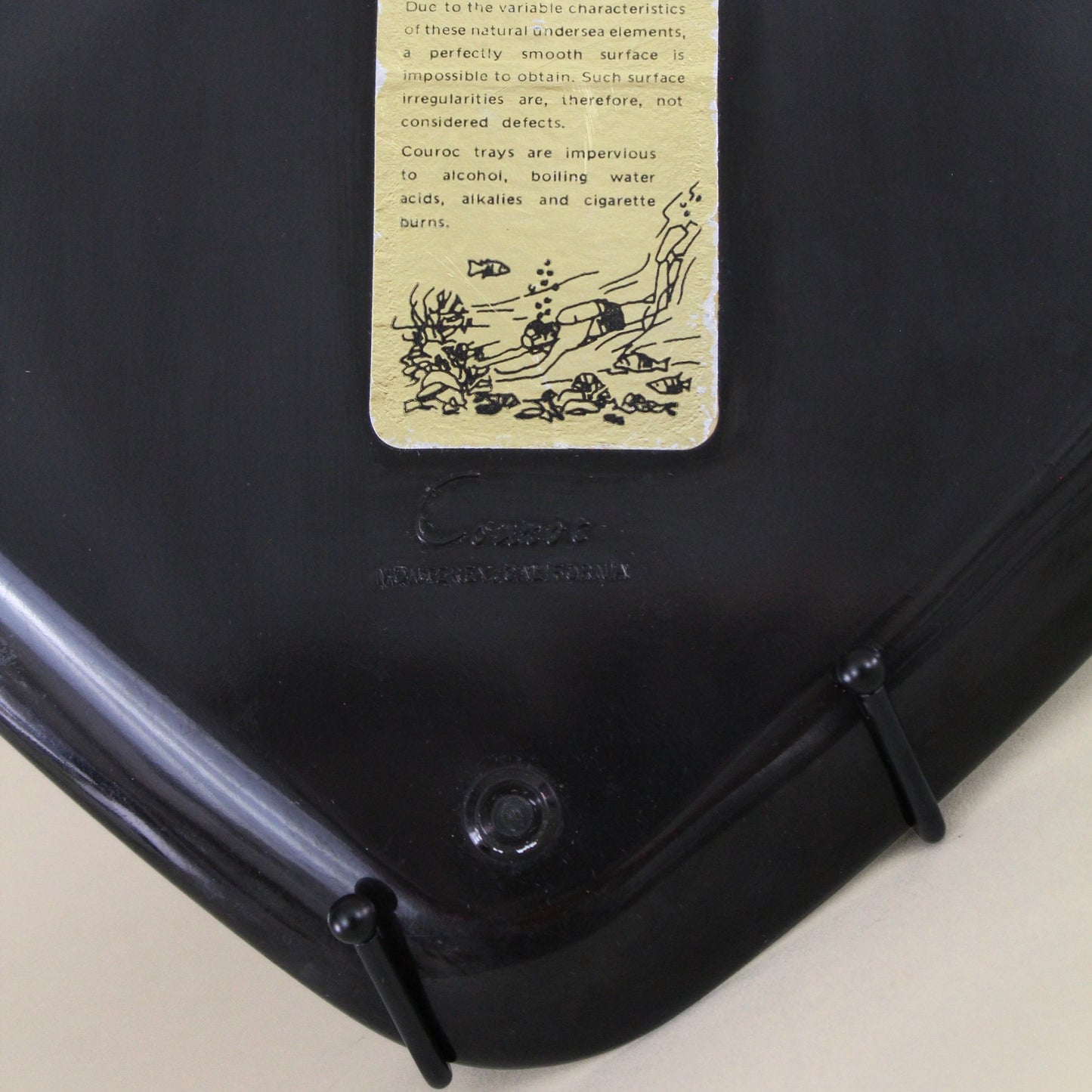 Vintage Couroc Tray with Sea Life