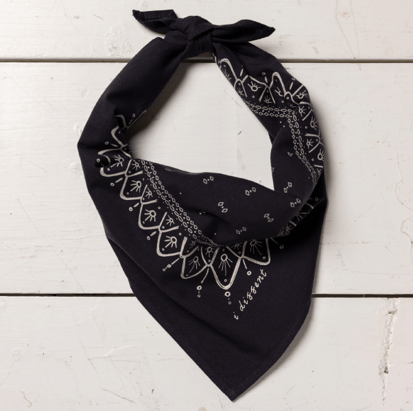 “i dissent” Black Bandana