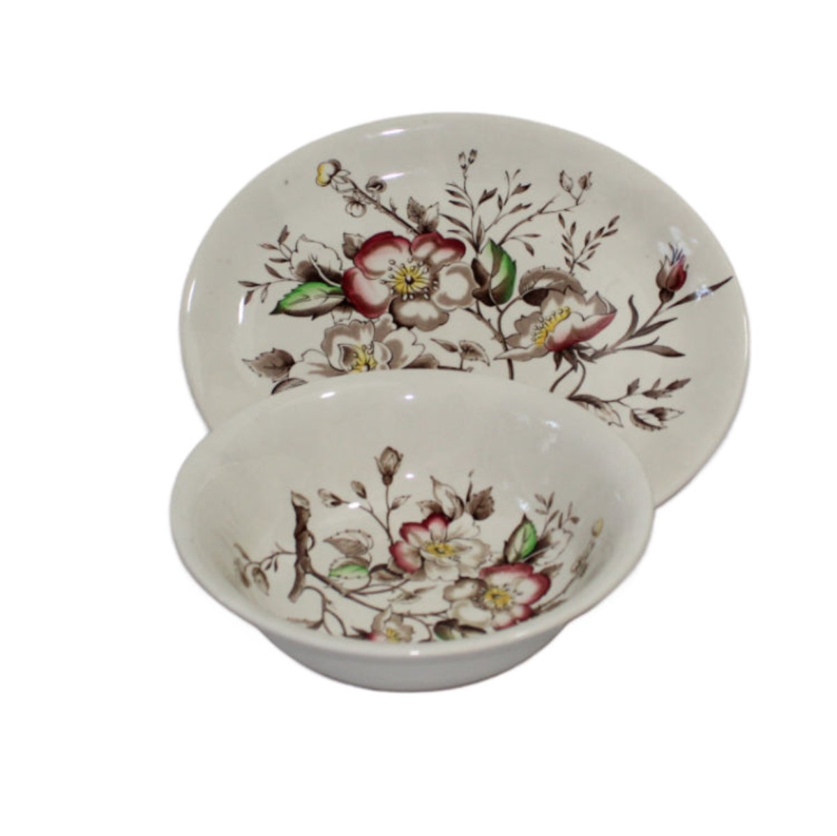 Meakin Wild Rose Serving Bowl