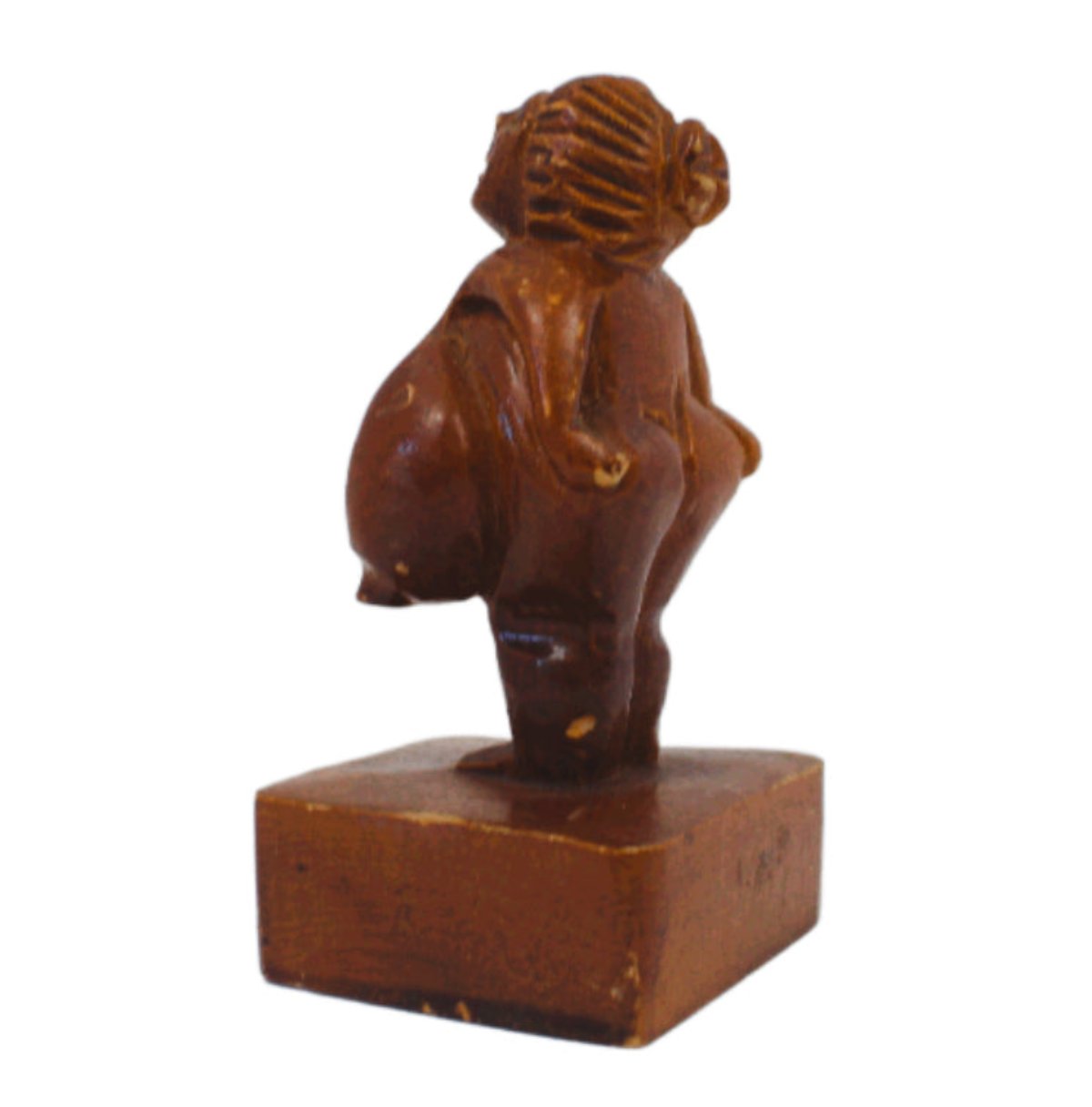 Vintage Hand Carved Female Nude Figure