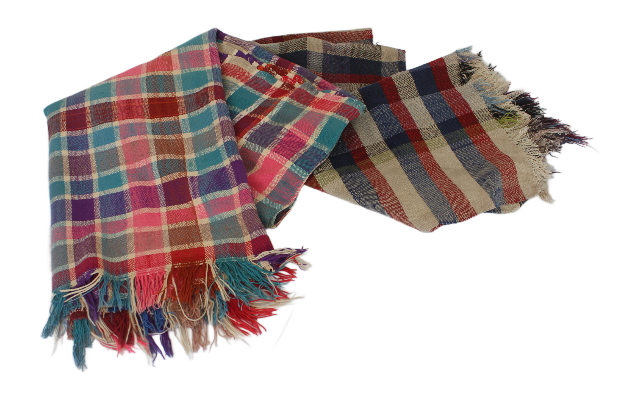 Vintage Moroccan Blankets in red/blue