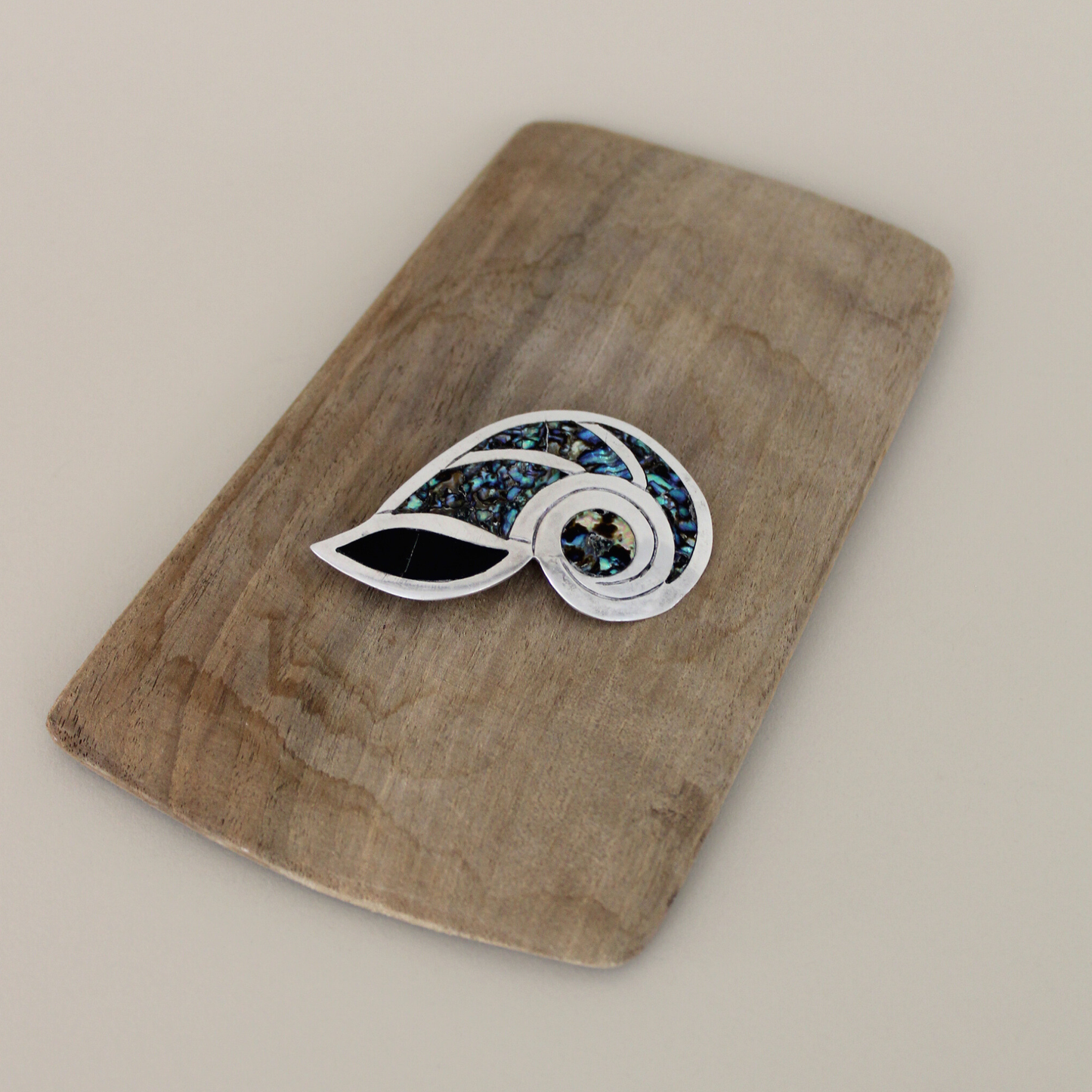 Taxco Silver Shell Pin