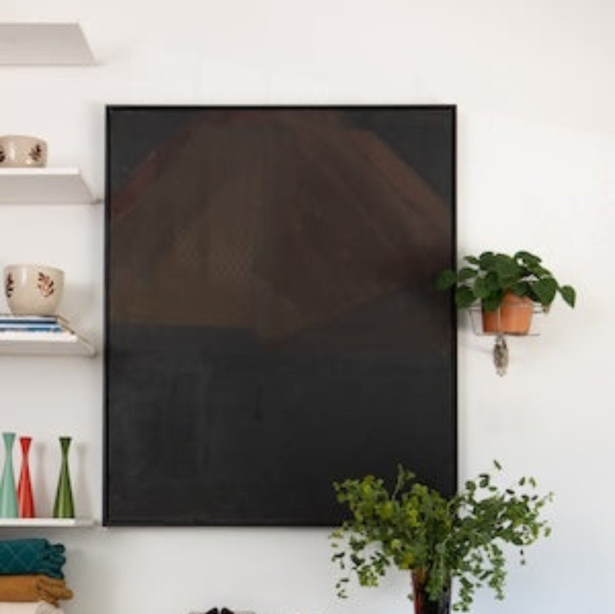 George D'Amato Tonal Abstract Framed Painting