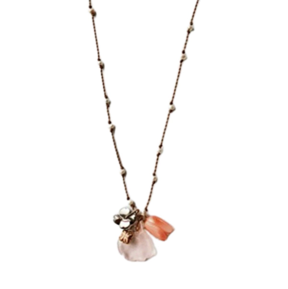 See Real Flowers Charm Necklace