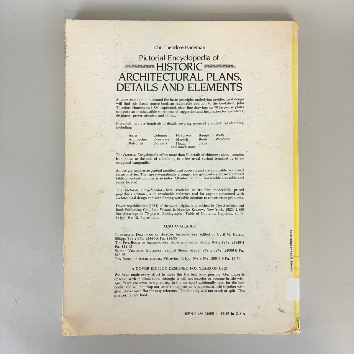 Pictorial Encyclopedia of Historic Architecture Plans, Details, and Elements by John Theodore Haneman