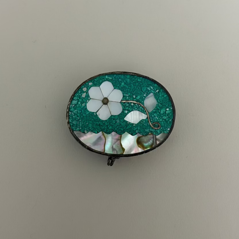 Vintage Alpaca Silver Pill Box