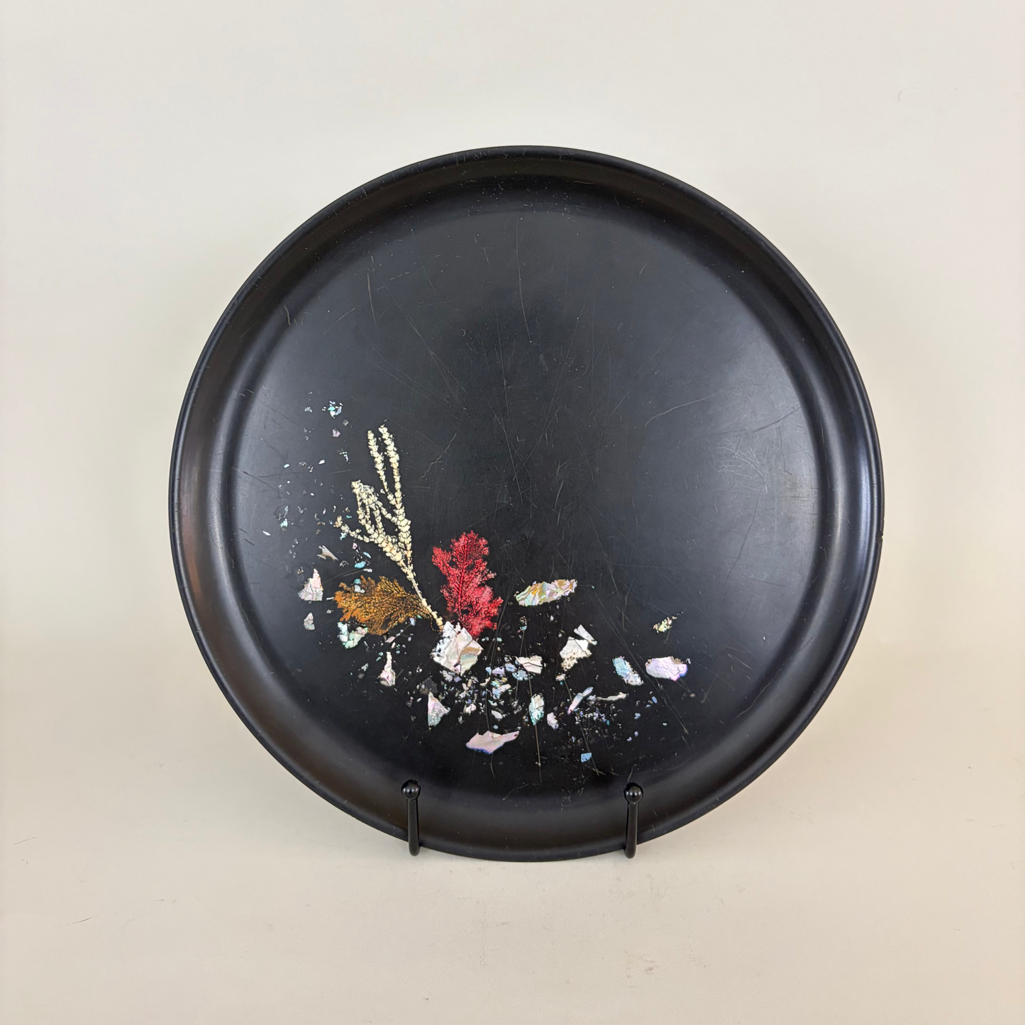 Vintage Couroc Tray with Sea Life