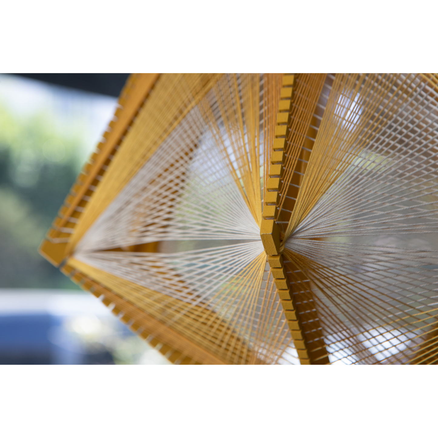 Handmade Petite French Sputnik Lamp in Mustard