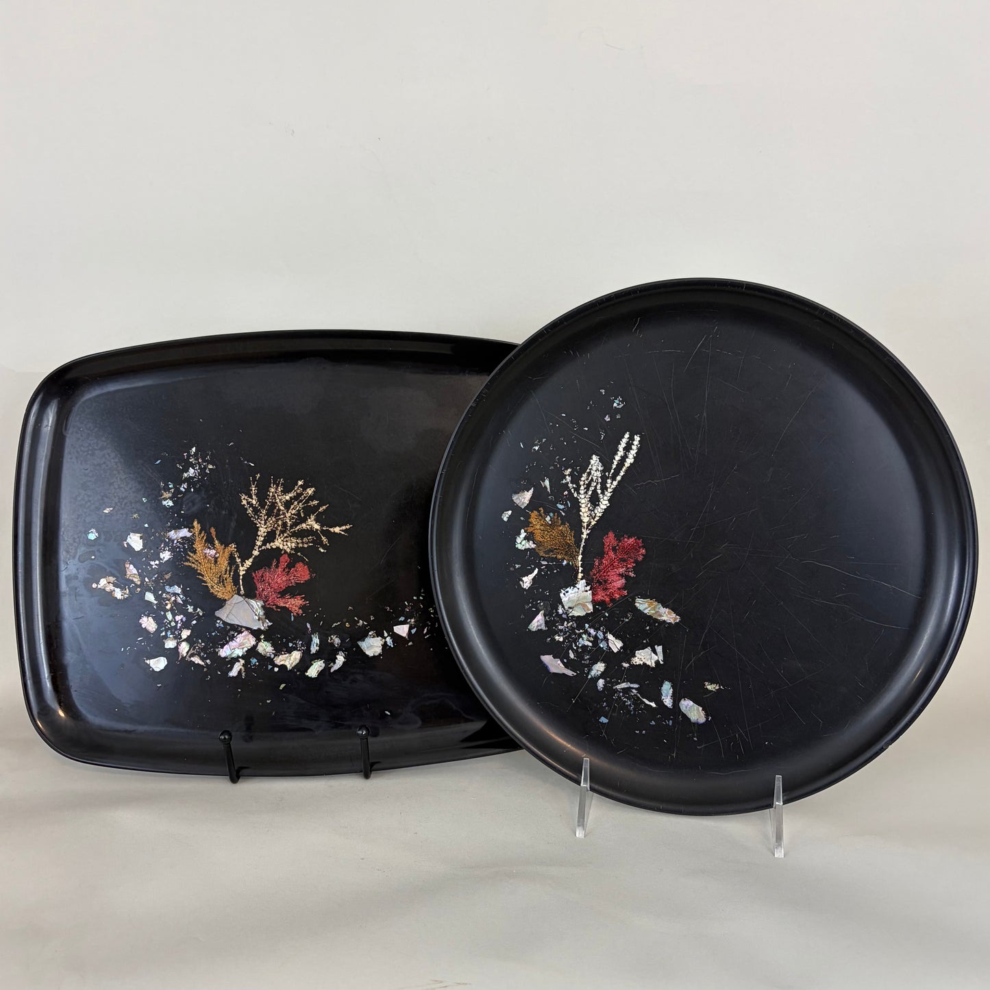 Vintage Couroc Tray with Sea Life