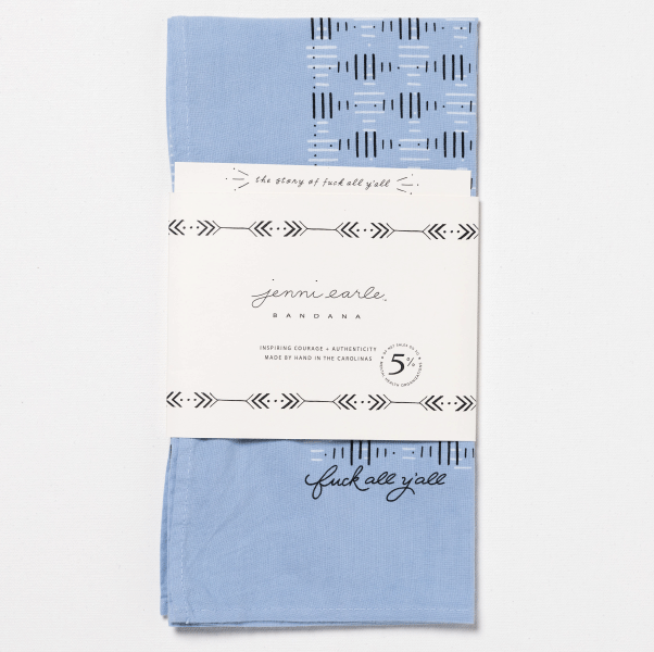 “Fuck All Y’all” Light Blue Bandana