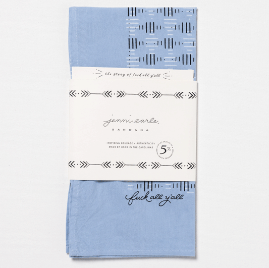 “Fuck All Y’all” Light Blue Bandana