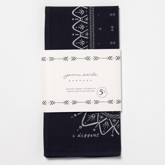 “i dissent” Black Bandana