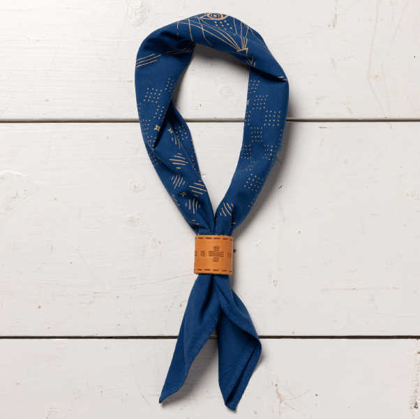 “hell yeah” Silk Blue Bandana