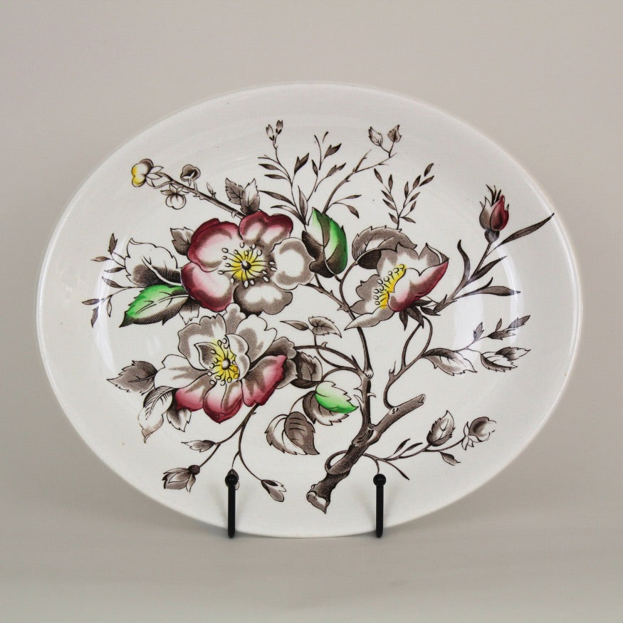 Meakin Wild Rose Serving Bowl