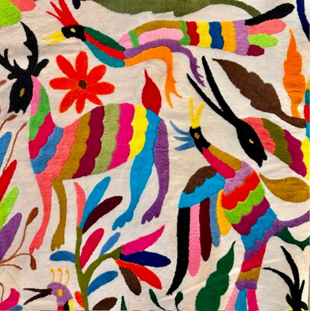 Multi-colored Otomi Textile