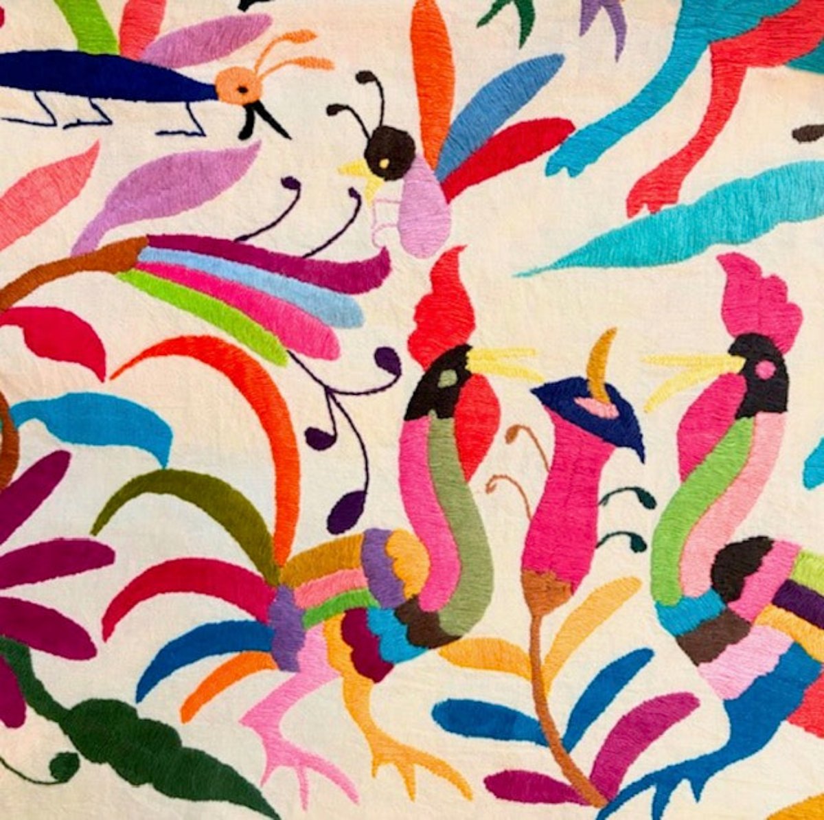 Multi-colored Otomi Textile