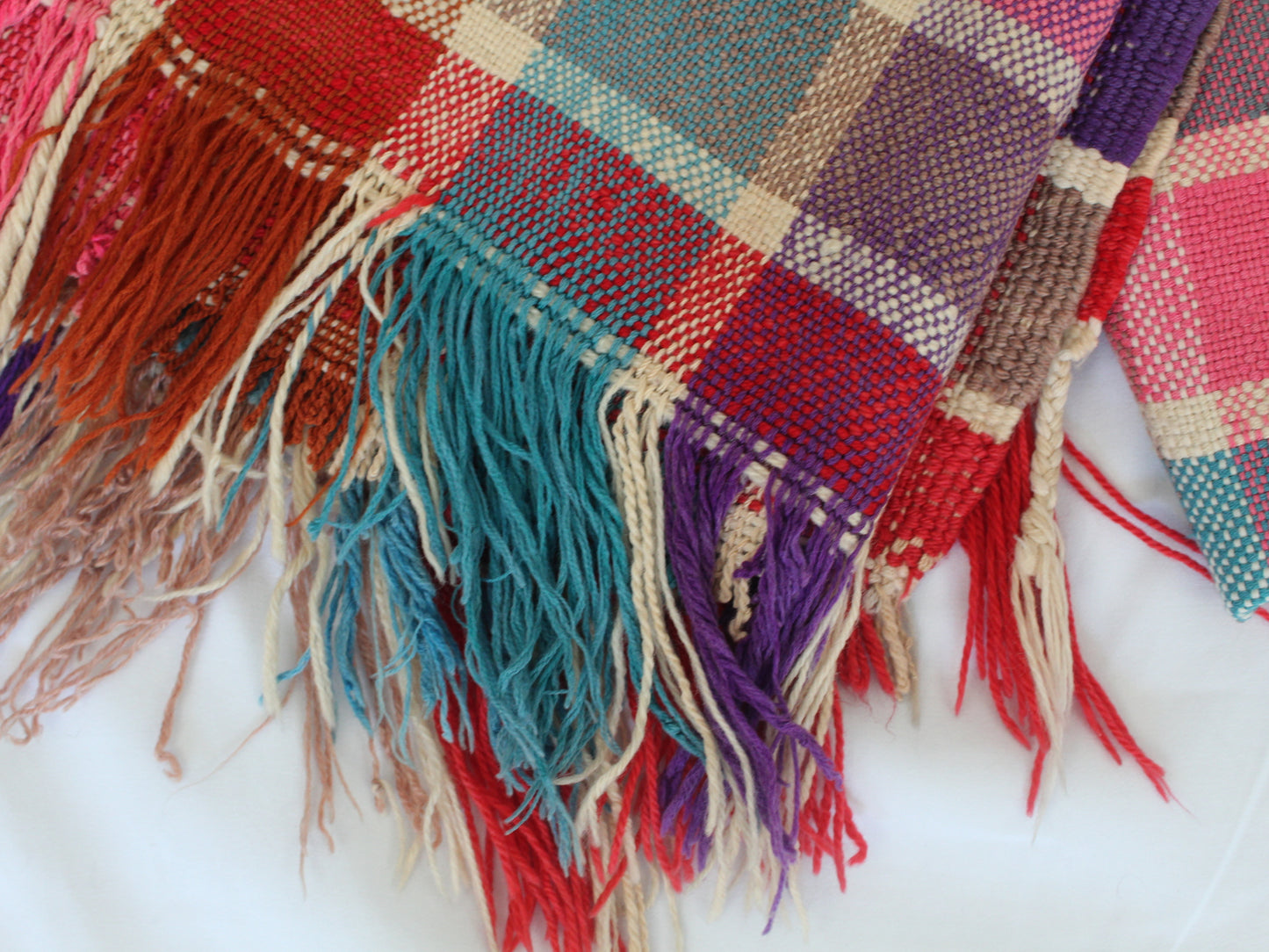 Vintage Moroccan Blanket in pink/purple