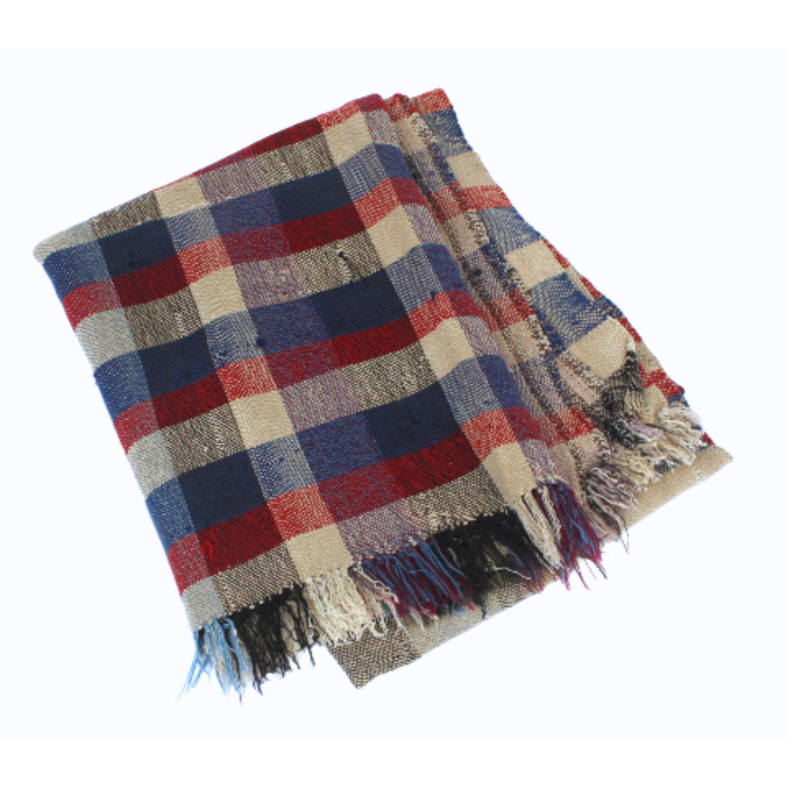 Vintage Moroccan Blankets in red/blue