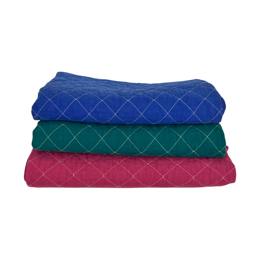Quilted Cotton Throw Blankets