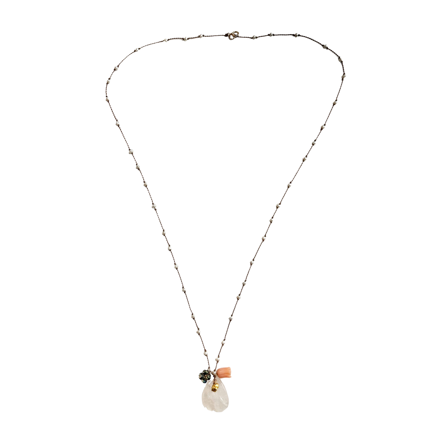See Real Flowers Charm Necklace